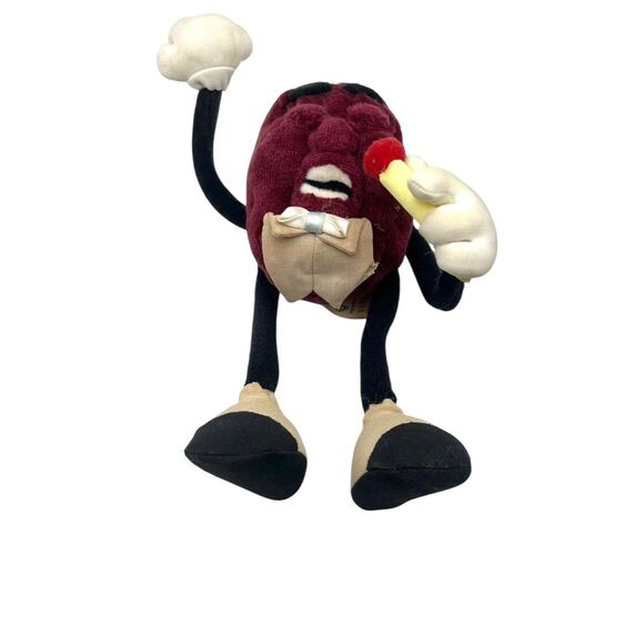 Vintage California Raisins 1988 Poseable Plush Toy Figures Applause Lot of 2 - Picture 4 of 6